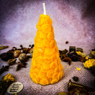 Red Cone of Coins Candle Spell Kit by Parlour of Wonders for money attraction and prosperity magic, with candles and spell components.