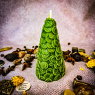 Red Cone of Coins Candle Spell Kit by Parlour of Wonders for money attraction and prosperity magic, featuring candles and spell components.
