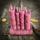 Red Books of Magic Candle Spell Kit by Parlour of Wonders with candles, spell ingredients, and writing tools for magic and creativity.