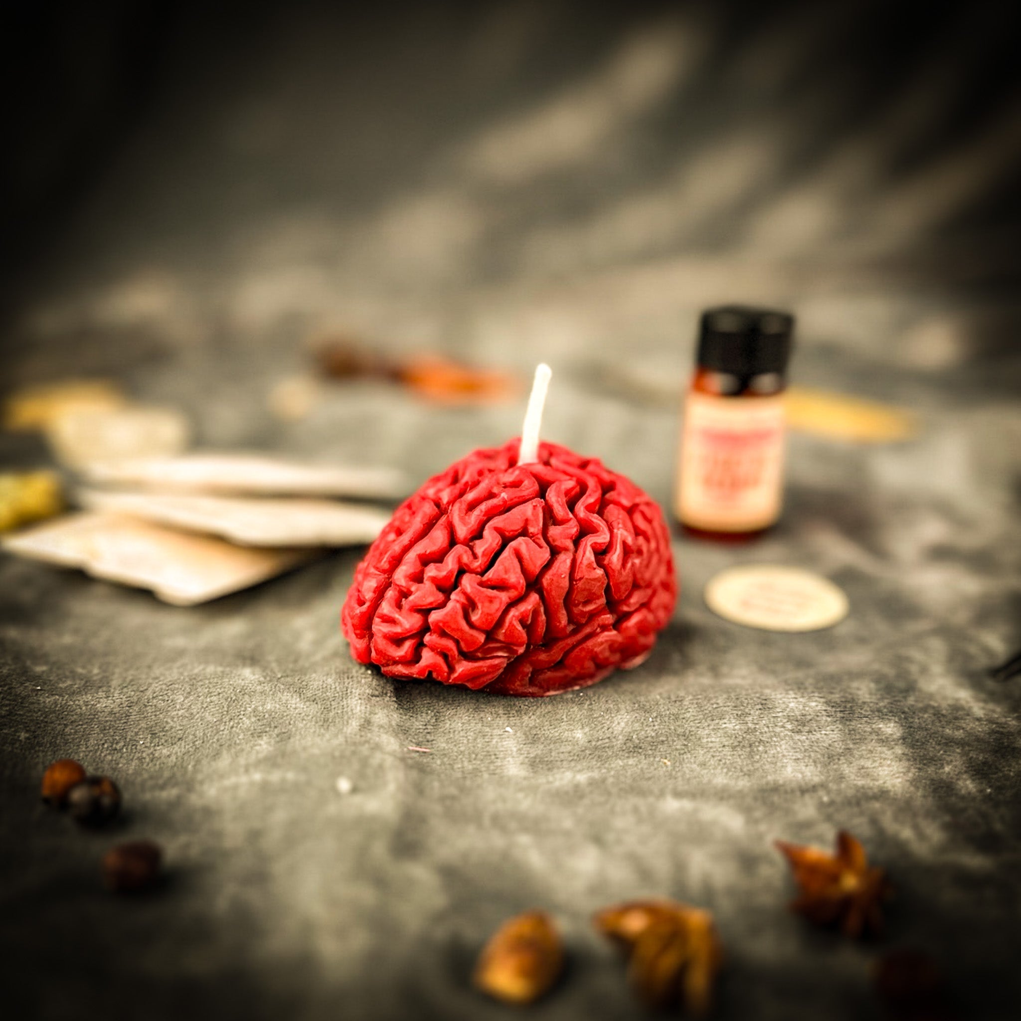 Brilliant Brain Candle Spell Kit by Parlour of Wonders with red candles for mental clarity and focus.
