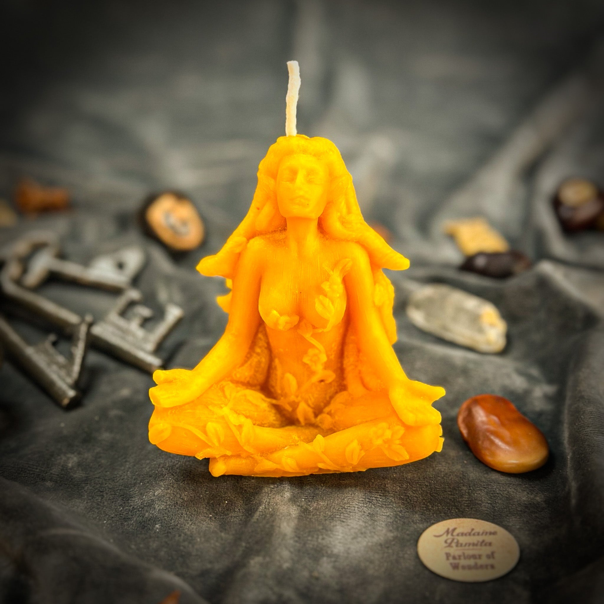 Forest Fairy Candle Spell Kit by Parlour of Wonders with red candles and nature-inspired elements for inner peace and magic.