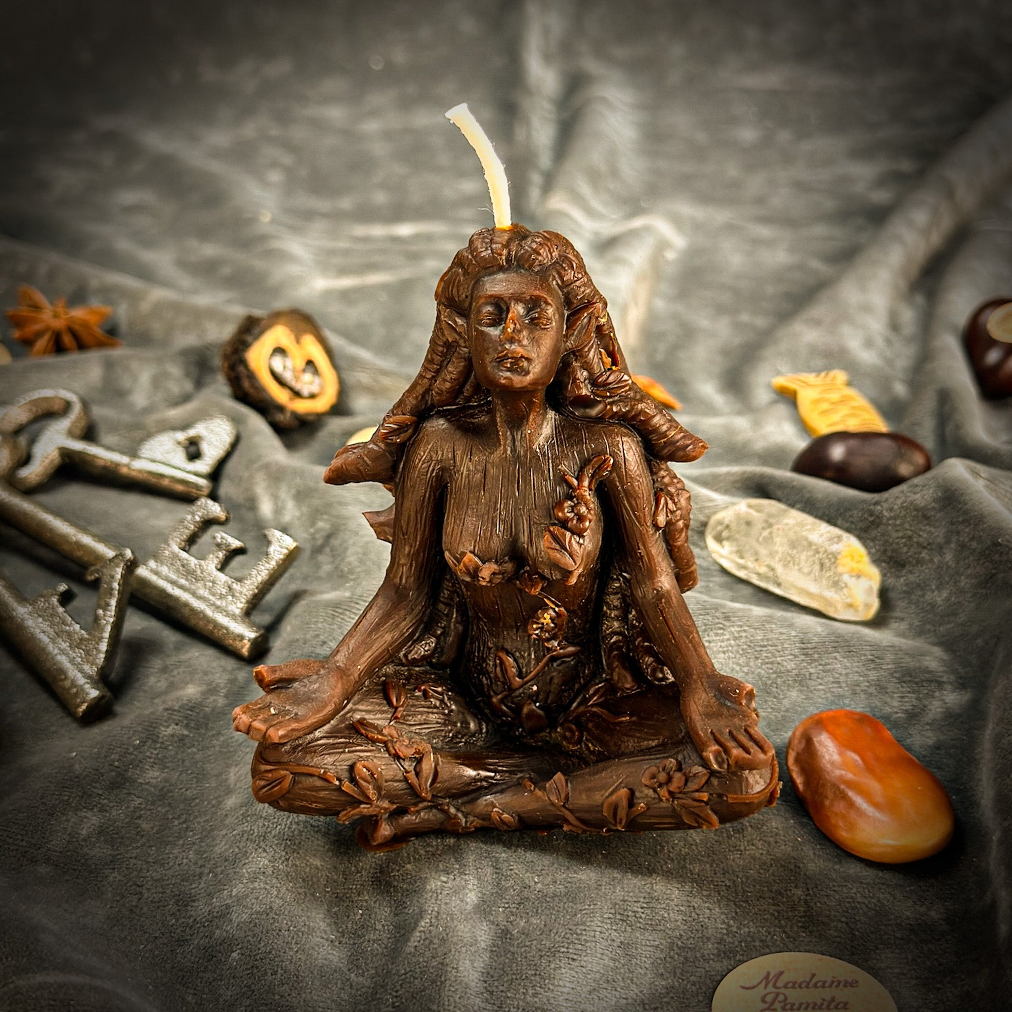 Parlour of Wonders Forest Fairy Candle Spell Kit with red passion candles, nature spirit, and inner peace magic elements.