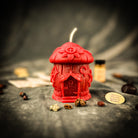 Parlour of Wonders Love Shack Fairy Hut Candle Spell Kit with red candles and magical elements for romance and attraction magic.