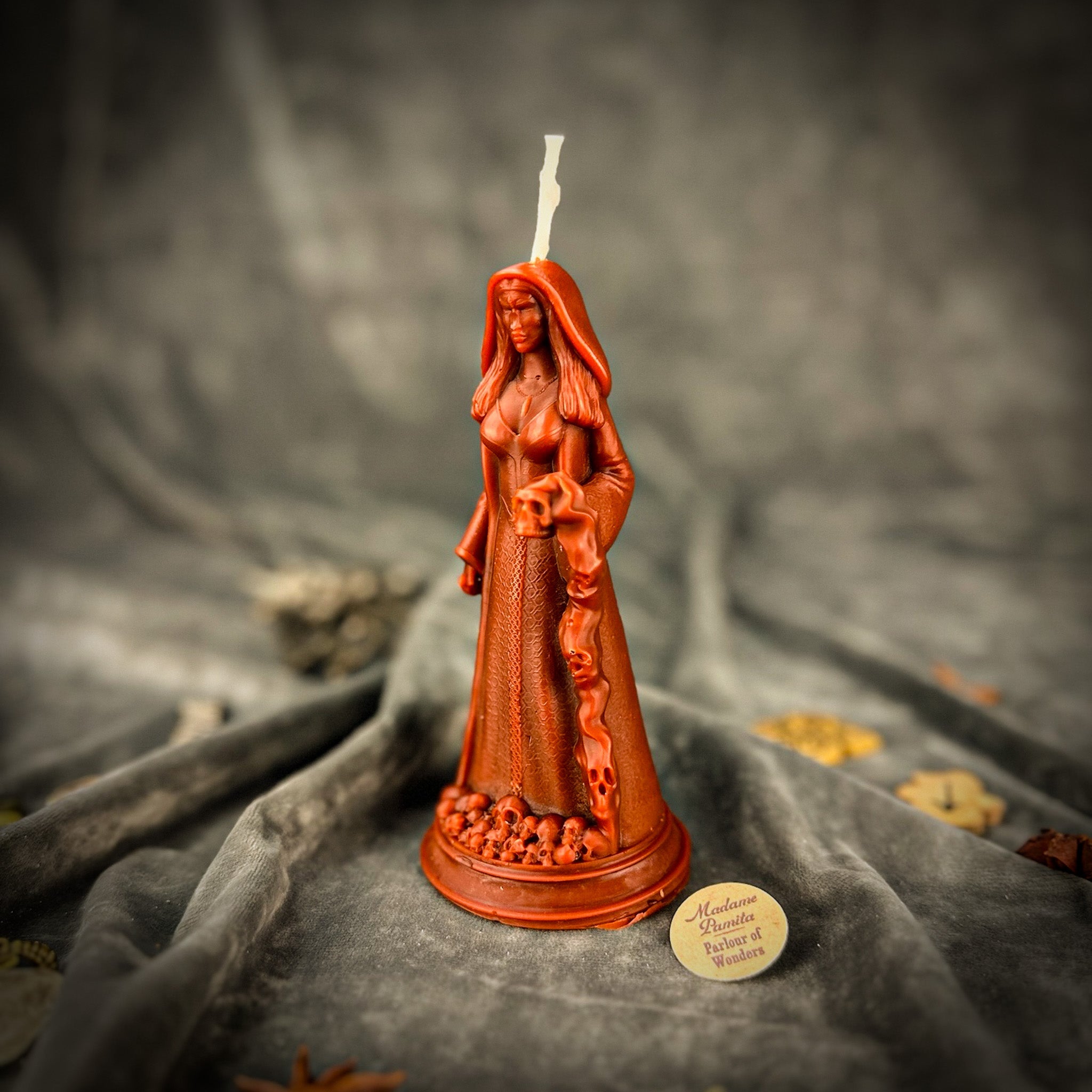 Parlour of Wonders Mara Winter Transformation Candle Spell Kit with red candles and ritual tools for spiritual change.