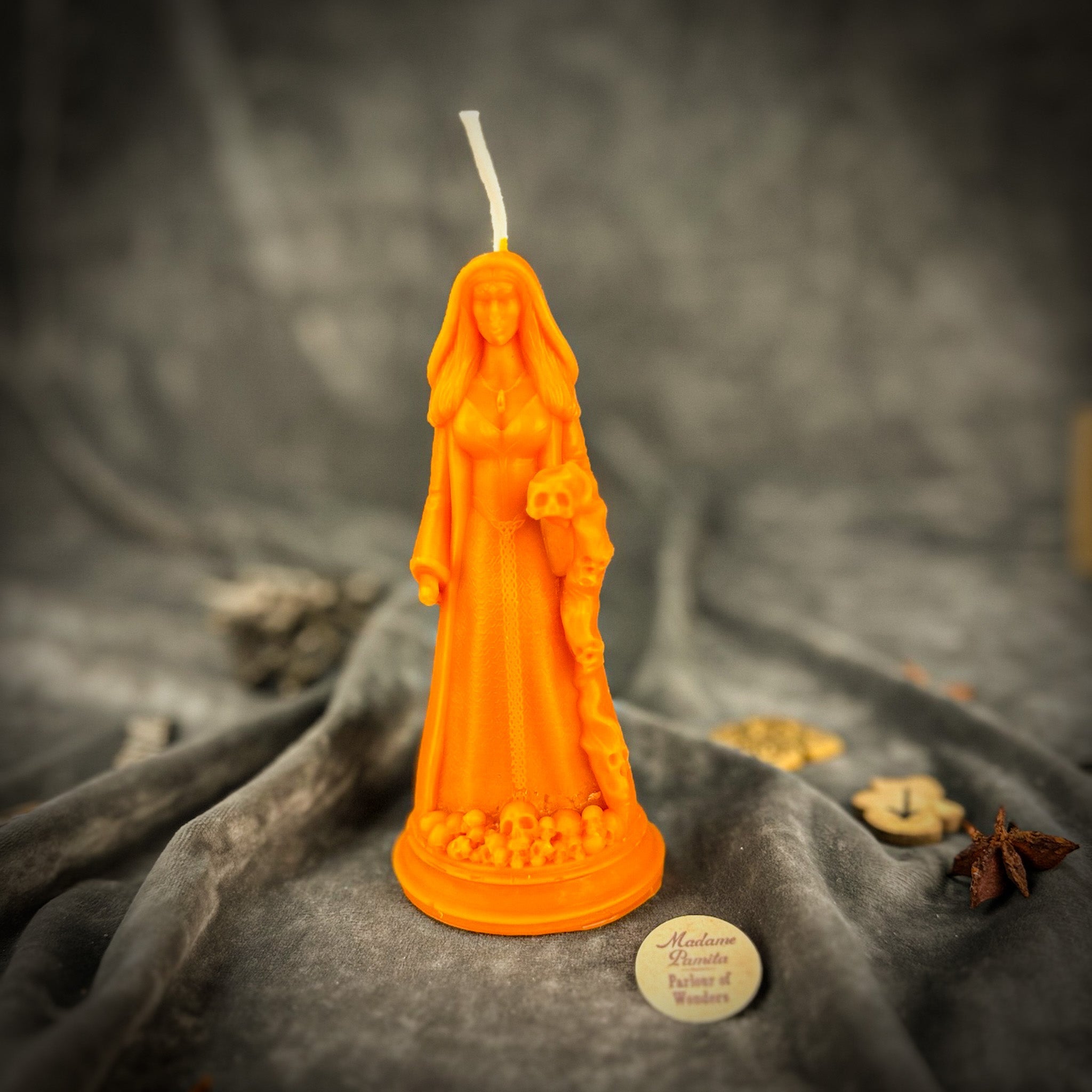 Parlour of Wonders Mara Winter Transformation Candle Spell Kit with red candles and spell items for winter renewal and transformation.