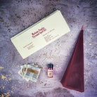Red Pyramid of Power Candle Spell Kit by Parlour of Wonders with candles and ritual tools for success and stability.