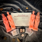 Deluxe Smooth Separation Candle Spell Kit by Parlour of Wonders with red candles and ritual tools for peaceful parting and love guidance.