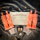 Deluxe Smooth Separation Candle Spell Kit by Parlour of Wonders, featuring red candles for peaceful parting and love guidance.