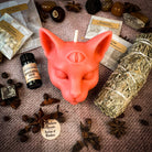 Yellow Psychic Eye Candle Spell Kit by Parlour of Wonders for enhancing intuition and psychic abilities, with candles and spell accessories.