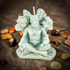 Horned God Candle Spell Kit by Parlour of Wonders featuring a yellow candle for nature magic and fertility rituals.