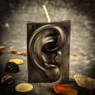 Ex Voto Ear Candle Spell Kit by Parlour of Wonders, yellow candle for listening and clairaudience magic, used in spiritual rituals