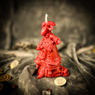 Yellow Koza New Year Abundance Candle Spell Kit by Parlour of Wonders with candles, herbs, and tools for abundance rituals.