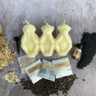 Parlour of Wonders Stop Jealous Gossip Candle Spell Kit with yellow candles for silencing gossip and protecting reputation.
