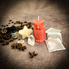 Wise Owl Wishing Star Candle Spell Kit by Parlour of Wonders, includes candles and tools for wisdom and success spell rituals.
