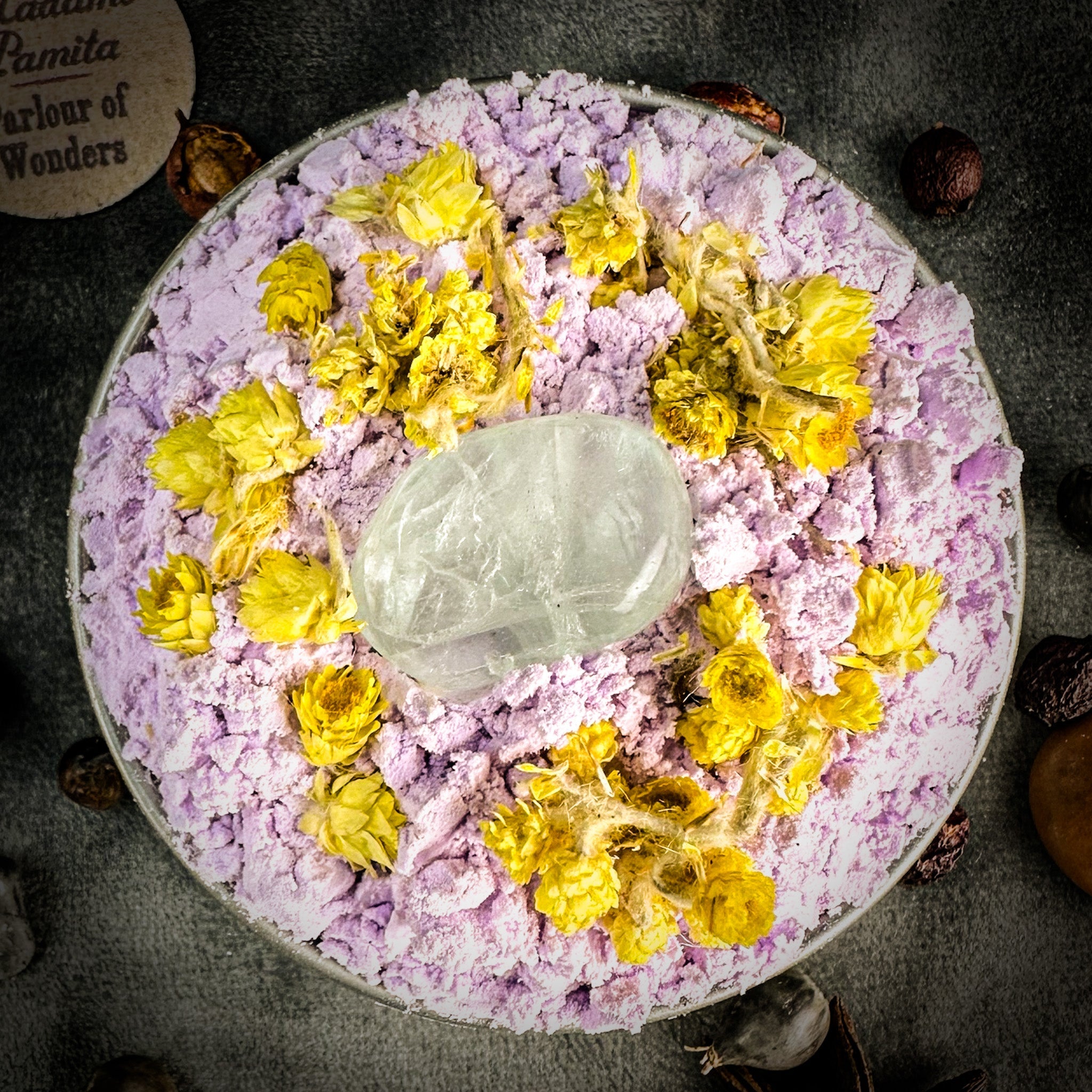 Parlour of Wonders Release and Restore Sachet Powder by Madame Pamita, shown in a small packet for aromatic or healing use.