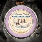 Reverse Negativity Sachet Powder by Madame Pamita, a calming herbal powder with natural ingredients for negative energy cleansing.