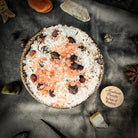 Small jar of Parlour of Wonders Energetic Purification Bath Crystals with colorful crystals for relaxation and cleansing.