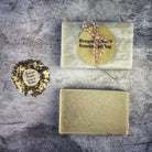 Dragon's Blood Protection Spell Soap by Parlour of Wonders, dark red handcrafted soap with mystical protection ingredients.