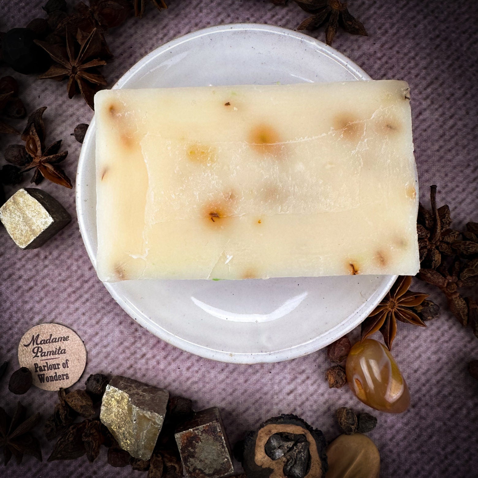 Fae Fortune Faery Spell Soap by Parlour of Wonders in a decorative package with mystical design and pastel colors.