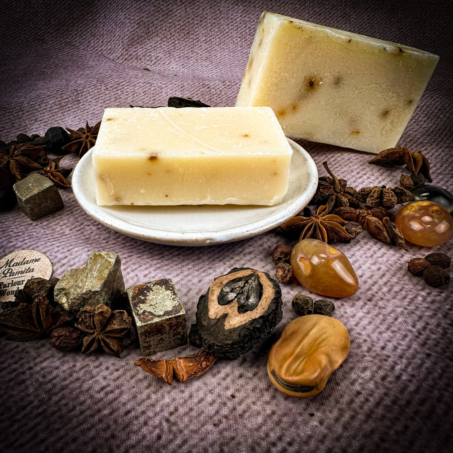 Fae Fortune Faery Spell Soap by Parlour of Wonders, featuring a mystical soap with enchanting details and vibrant colors.