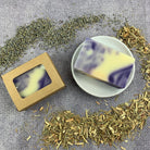 Parlour of Wonders Restore Healing Spell Soap with herbal ingredients and elegant packaging, designed for skin renewal and relaxation.