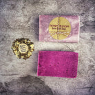 Parlour of Wonders Temptation Passion Spell Soap with floral and herbal ingredients, showcasing its elegant packaging and natural design.