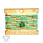 Pink Panache Brands crystal and tube bead bracelet set featuring black Austrian crystal beads and elegant design.