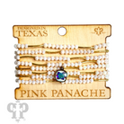 Pink Panache black crystal and tube bead bracelet set with Austrian crystals, stylish jewelry for elegant wristwear.