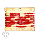 Set of Pink Panache Brands black crystal and tube bead bracelets with Austrian crystals, stylish jewelry accessories.