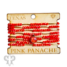 Set of Pink Panache Brands crystal and tube bead bracelets featuring black Austrian crystals and elegant design.