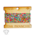 Pink Panache Brands rhinestone bracelet set with multiple black strands, featuring sparkling rhinestones and layered design.