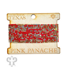 Multiple strands of pink Panache Brands rhinestone bracelet set featuring sparkling black rhinestones and elegant design.