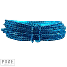 Set of pink panache brands tiny rhinestone stretch bracelets featuring delicate blue accents and sparkling rhinestone details.