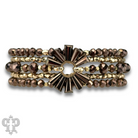 Bronze mixed bead bracelet set by Pink Panache Brands featuring various textured bronze beads and stylish design.