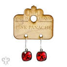 Austrian square crystal hook earring by Pink Panache Brands, 12mm bronze-tone earring with sparkling crystal square design