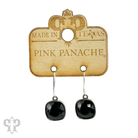 Austrian square crystal hook earrings in bronze, 12mm, by Pink Panache Brands, featuring sparkling square-cut crystals on elegant hooks.