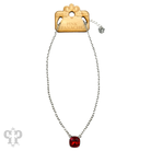Austrian square crystal chain necklace by Pink Panache Brands featuring iridescent bronze 12mm square crystals.