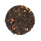 Plum Deluxe Tea Fog Cutter Black Tea with Irish Breakfast blend and hint of lemon, displayed in a clear tea cup.