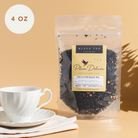 Plum Deluxe Black Tea Fog Cutter Irish Breakfast with Lemon, 1 oz, loose leaf tea in a clear package.