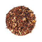 A 1 oz bag of Plum Deluxe Tea's The Self Care Blend with elderberry and apricot, showing the tea blend in a clear package.