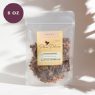 Deluxe Plum Deluxe Tea Rock Sugar for Tea, 4 oz, crystalline sugar cubes designed to sweeten and enhance tea flavors.
