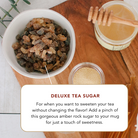 Plum Deluxe Tea Deluxe Tea Sugar, 4 oz rock sugar for tea, crystallized sugar for enhancing tea flavor.