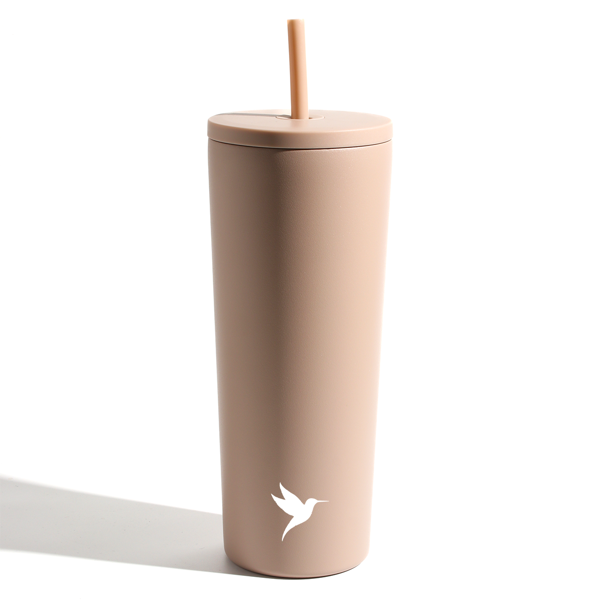 Dark purple Plum Deluxe Tea hot and cold tumbler with lid, designed for hot and iced tea, featuring a sleek, durable design.