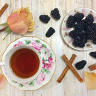 Portland Rose City Chai by Plum Deluxe Tea featuring blackberry and rose flavors in a fragrant tea blend.