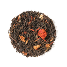 Rainy Day Puerh tea by Plum Deluxe Tea featuring a sweet and spicy flavor profile in a clear package.