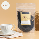 House Blend Black Tea by Plum Deluxe with creamy vanilla flavor, shown in an 8.9 oz package, perfect for English breakfast brewing.