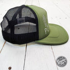 Pothead Foam Trucker Cap by The Graphic Tee featuring a structured front and mesh back for a casual, stylish look.