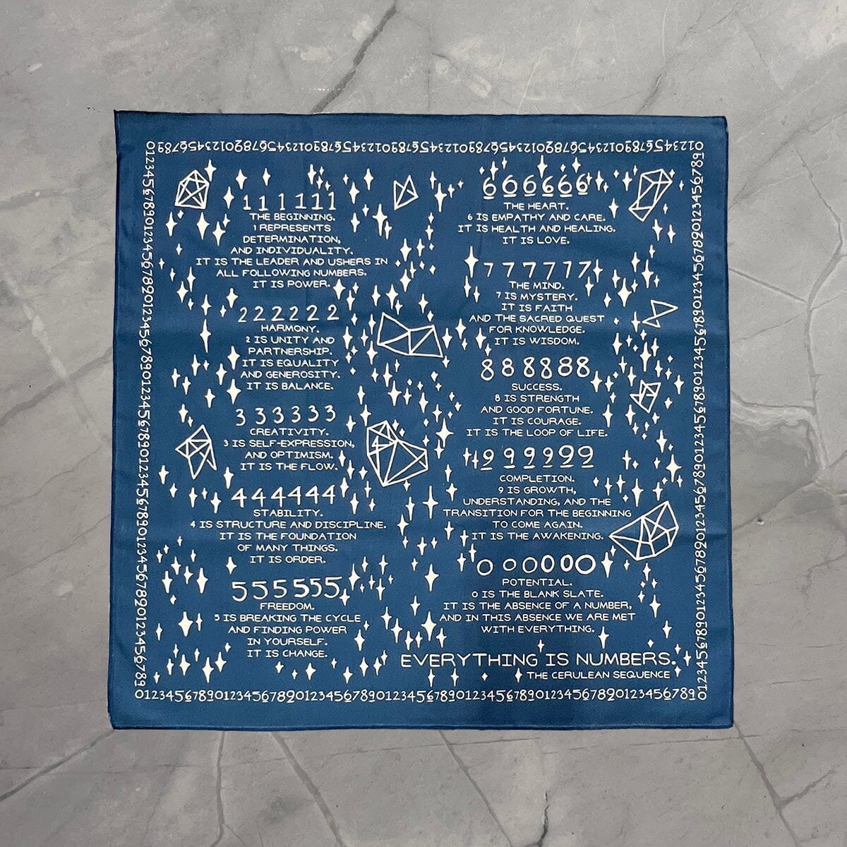Cerulean altar cloth by Prisma Visions, featuring vibrant blue fabric with decorative patterns for religious or ceremonial use.