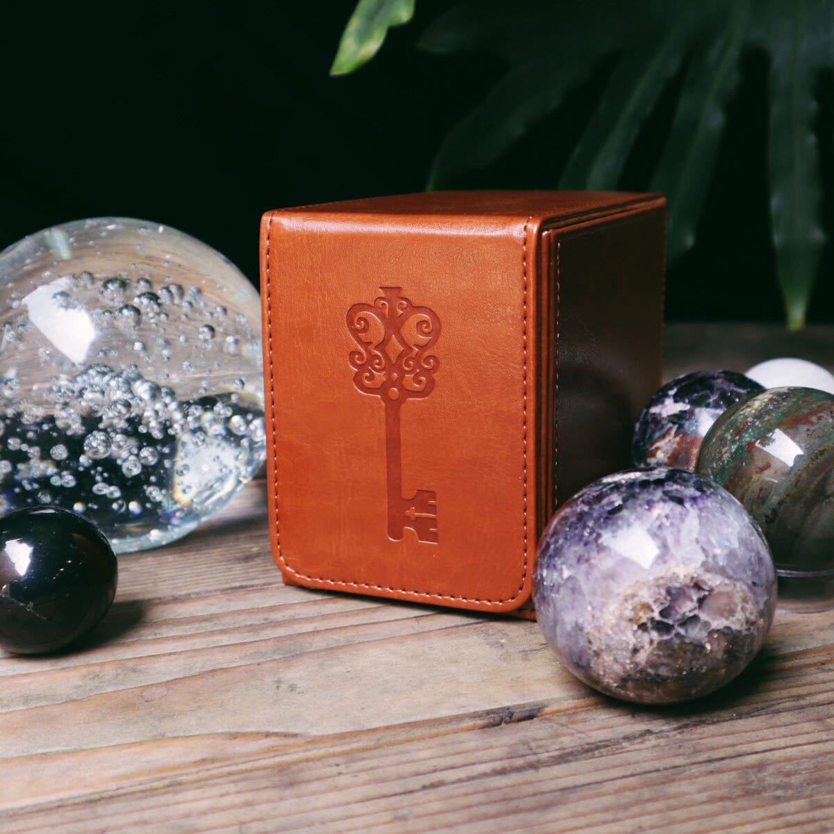 Green Glyphs carrying case by Prisma Visions, featuring a vibrant design, with a zipper closure and compact storage space.