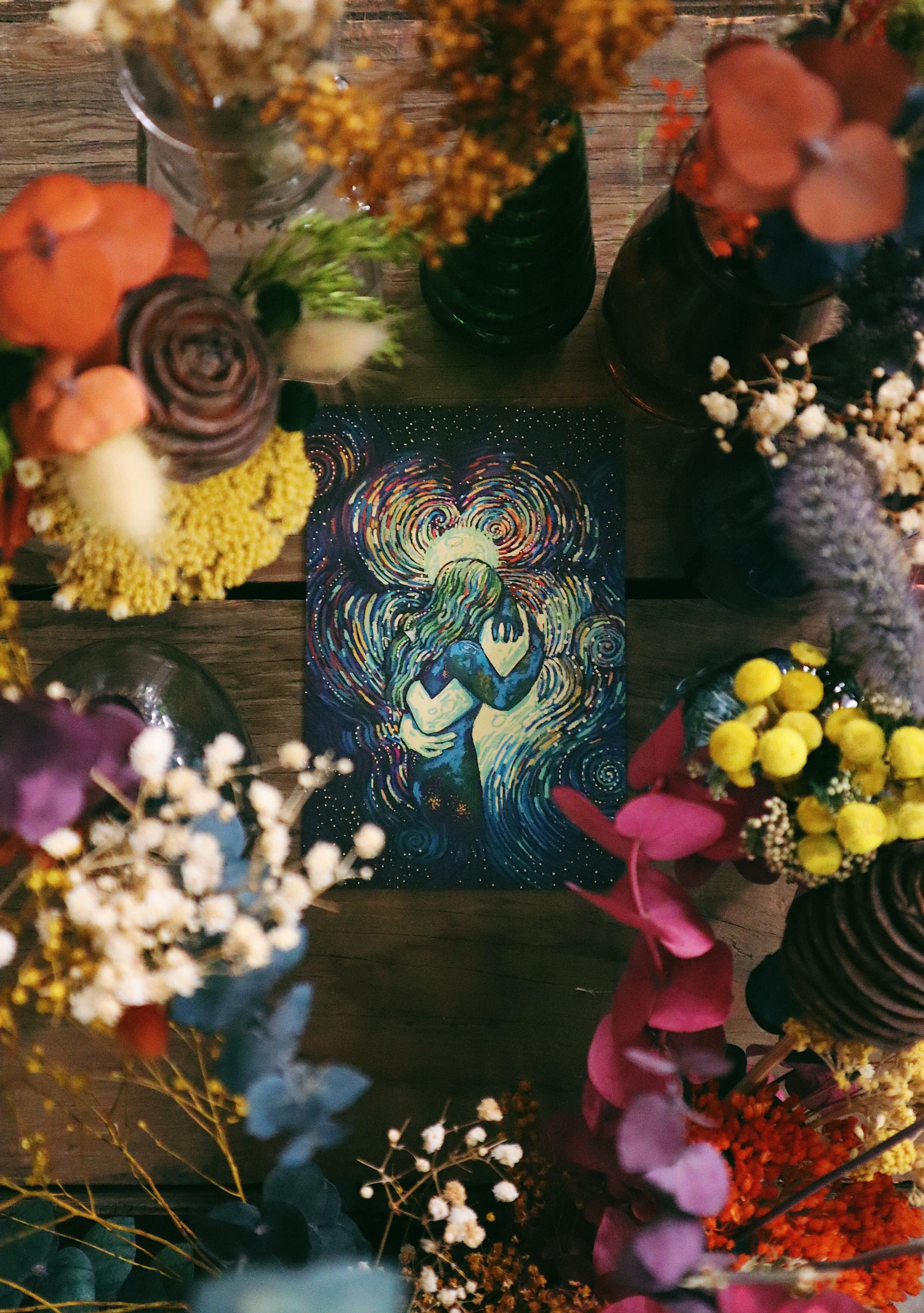Prisma Visions Cosma Visions Art Cards deck featuring vibrant, artistic illustrations on each card for creative inspiration.